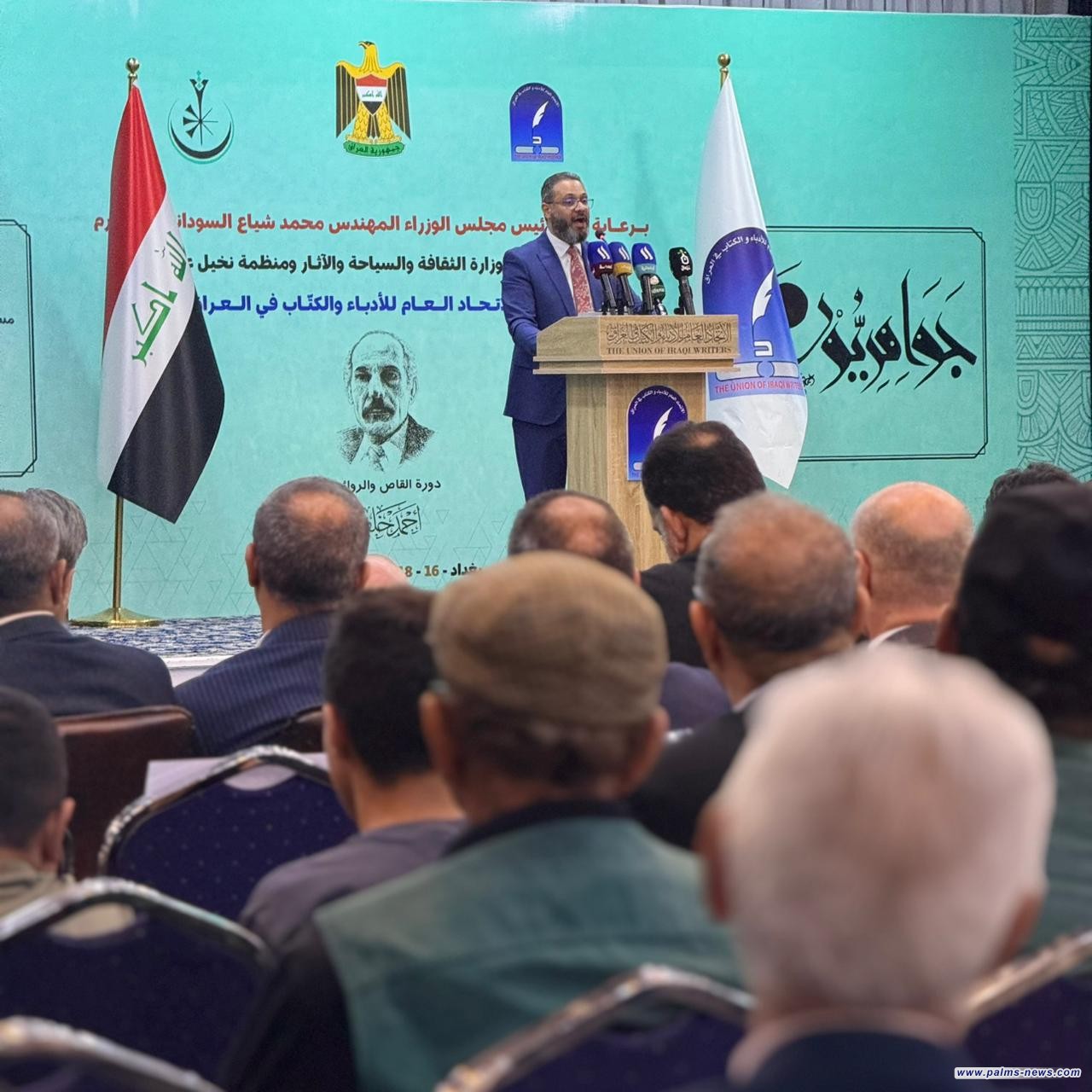 امين عام اتحاد الأدباء الشاعر عمر السراي: نثمن دور منظمة نخيل عراقي بمهرجان جواهريون بنسخته السادسة.